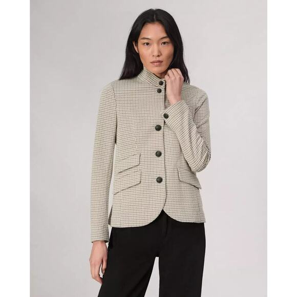 rag & bone Jackets & Blazers - NWT rag & bone Slade Italian Plaid Blazer Size 8 Grey Multi #3E505
